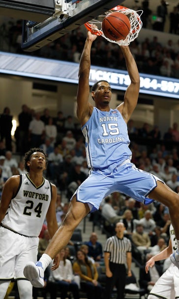 Maye, Johnson lead No. 8 North Carolina past Wofford 78-67